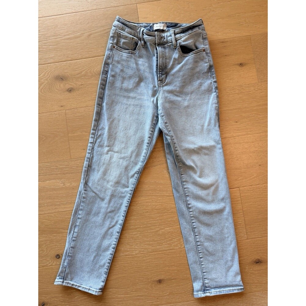 PacSun Curve Straight High Rise Light Wash Jeans Size 26 Womens Blue Denim